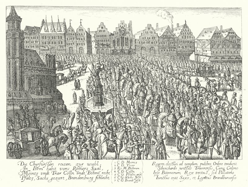 Procesión de coronación del Emperador del Sacro Imperio Romano Fernando II, Frankfurt de German School