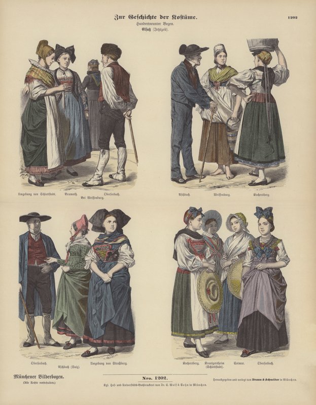 Trajes de Alsacia de German School