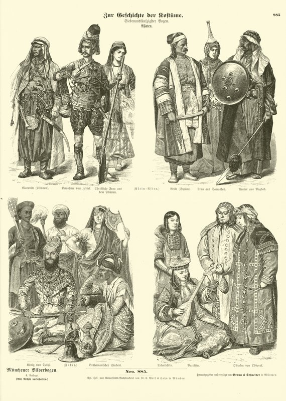 Trajes de Asia de German School