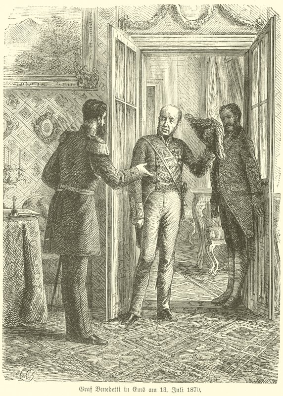 Conde Benedetti en Ems, 13 de julio de 1870 de German School