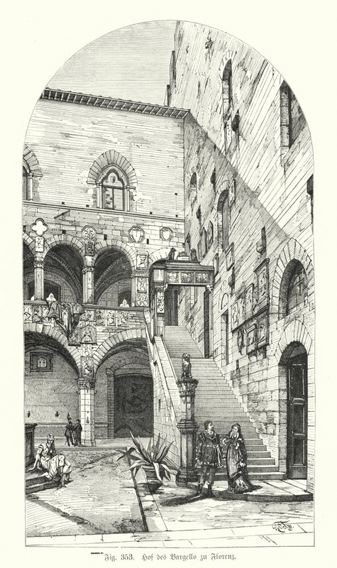 Patio del Bargello, Florencia, Italia de German School