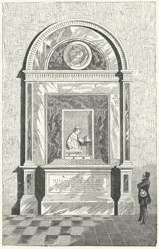 La tumba de Dante en Rávena, Italia de German School