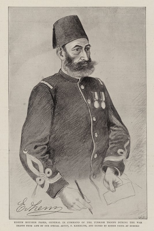 Edhem Moushir Pasha, general al mando de las tropas turcas durante la guerra de German School