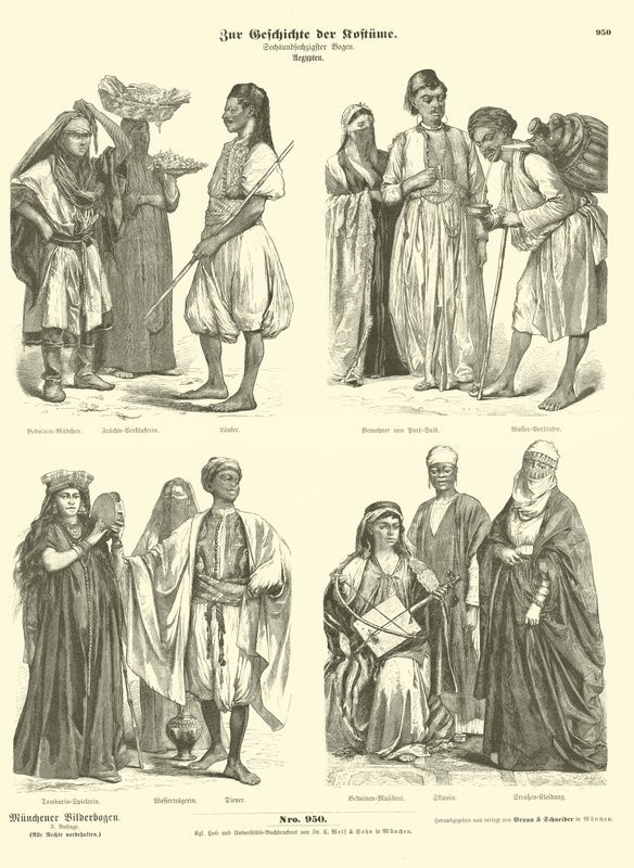 Trajes egipcios de German School