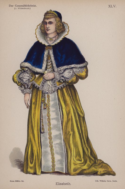 Elisabeth, de El Generalfeldoberst de Ernst von Wildenbruch (litografía a color) de German School