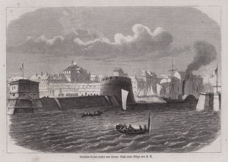 Entrada al puerto de Le Havre, Francia de German School