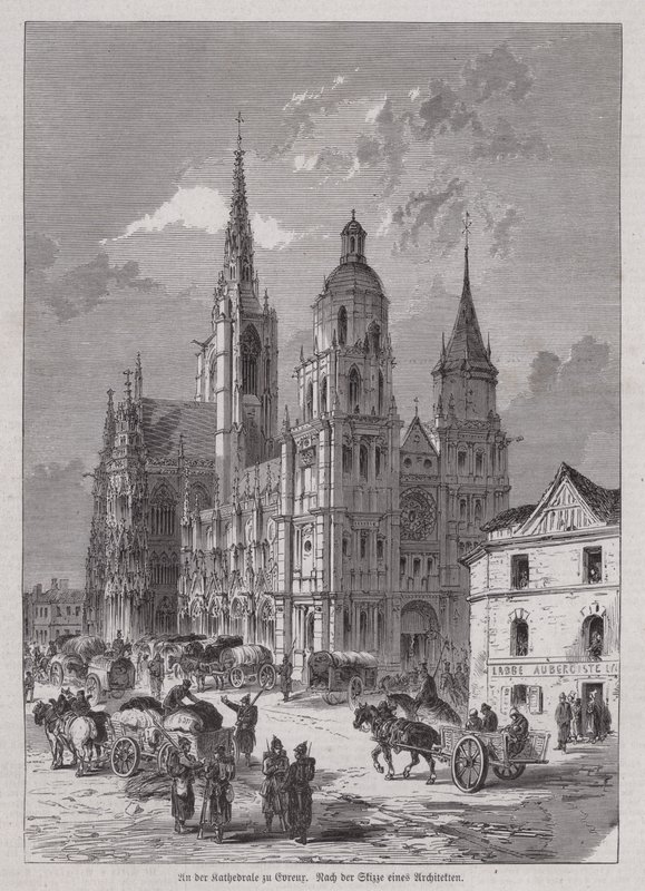Catedral de Evreux, Normandía, Francia de German School