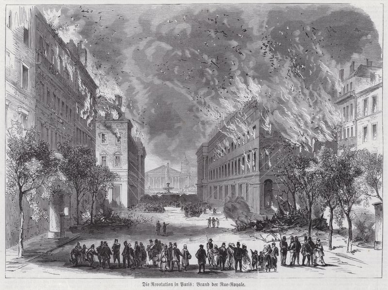 Incendios en la Rue Royale, Comuna de París de German School