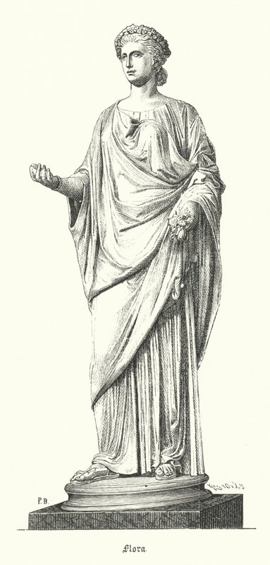 Flora, diosa romana de las flores y la primavera de German School