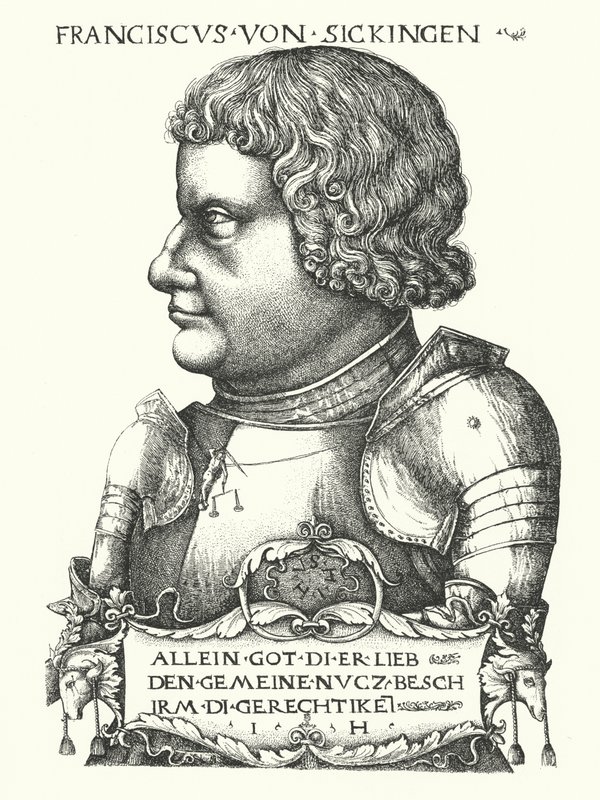 Franz von Sickingen, caballero alemán del período de la Reforma de German School