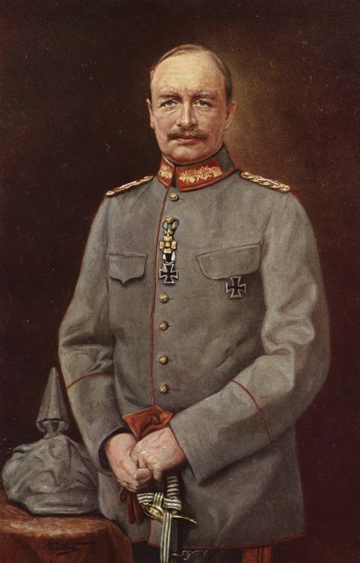 Federico Augusto III, último rey de Sajonia (litografía en color) de German School