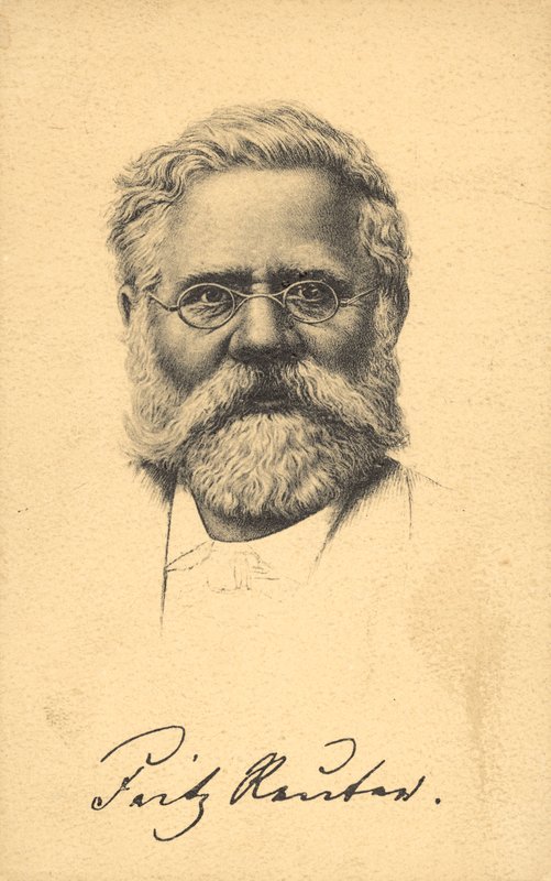 Fritz Reuter (litografía) de German School