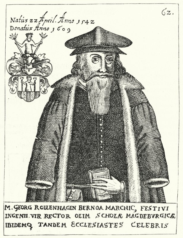 Georg Rollenhagen, dramaturgo alemán (grabado) de German School
