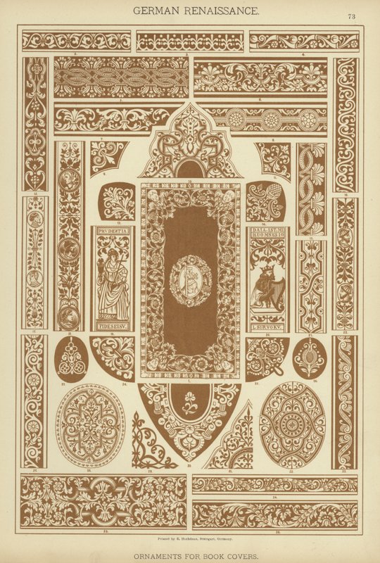 Renacimiento Alemán, Ornamentos para Cubiertas de Libros de German School