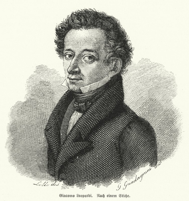 Giacomo Leopardi, filósofo, poeta y filólogo italiano de German School