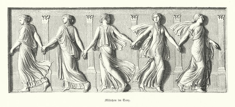Niñas bailando, Antigua Grecia de German School