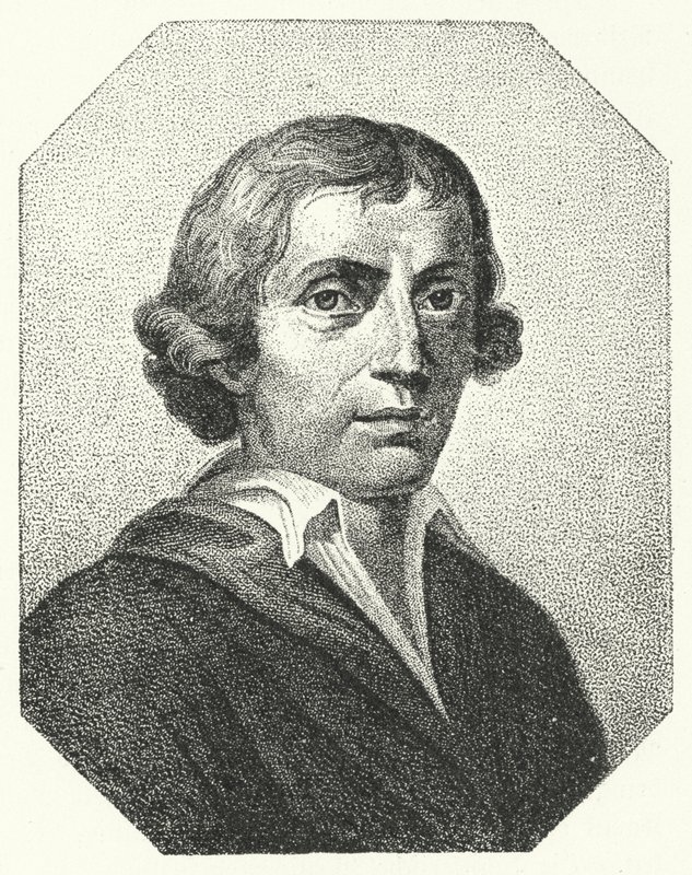 Giuseppe Parini, satírico y poeta italiano (grabado) de German School