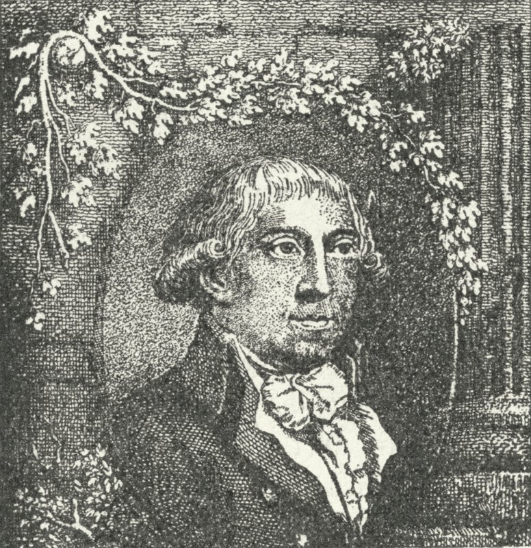 Gottfried August Bürger, poeta alemán (grabado) de German School