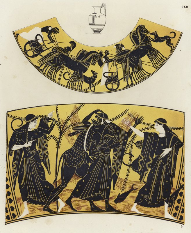 Pintura de vaso griego de German School