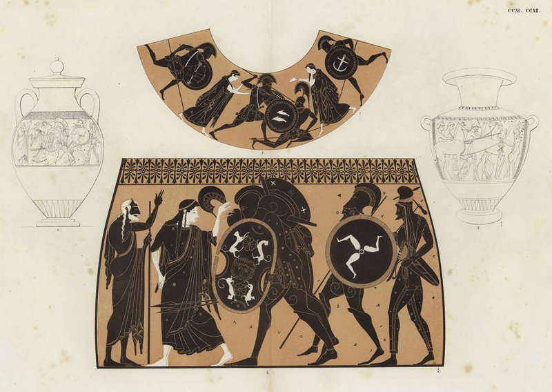 Pintura de vaso griego de German School
