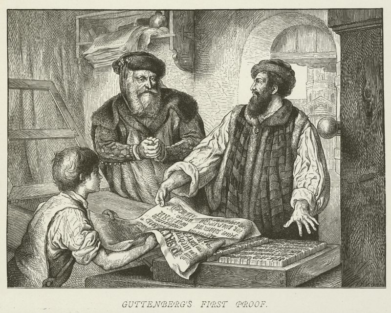 La primera prueba de Gutenberg de German School