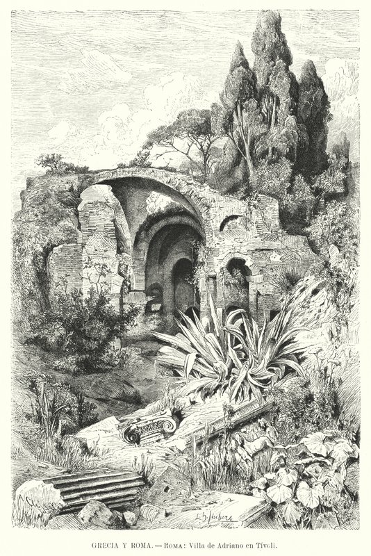 Villa de Adriano, Tívoli, Italia de German School