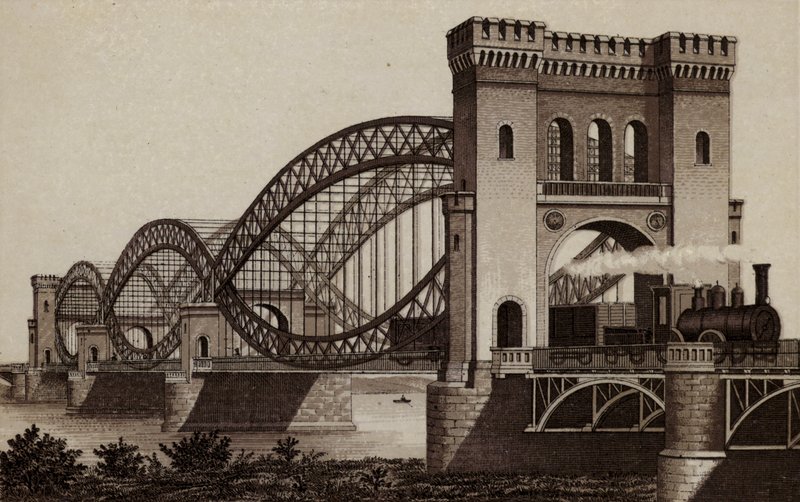 Hamburgo: Eisenbahn-Elb-Brucke, El Puente del Ferrocarril sobre el Elba de German School