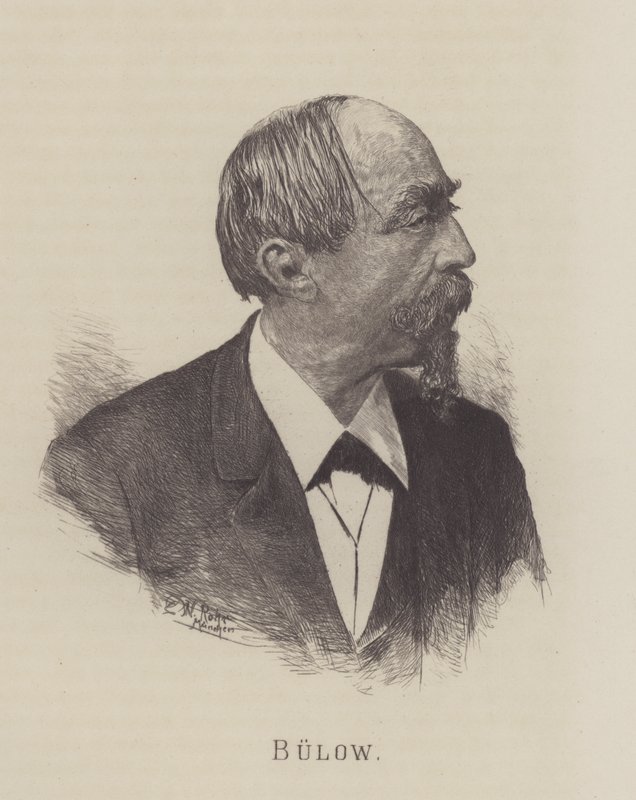 Hans von Bülow, director de orquesta, pianista y compositor alemán de German School