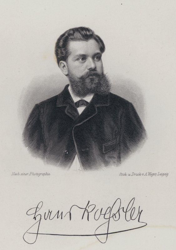 Hans von Koessler, compositor, director y profesor de música alemán (grabado) de German School
