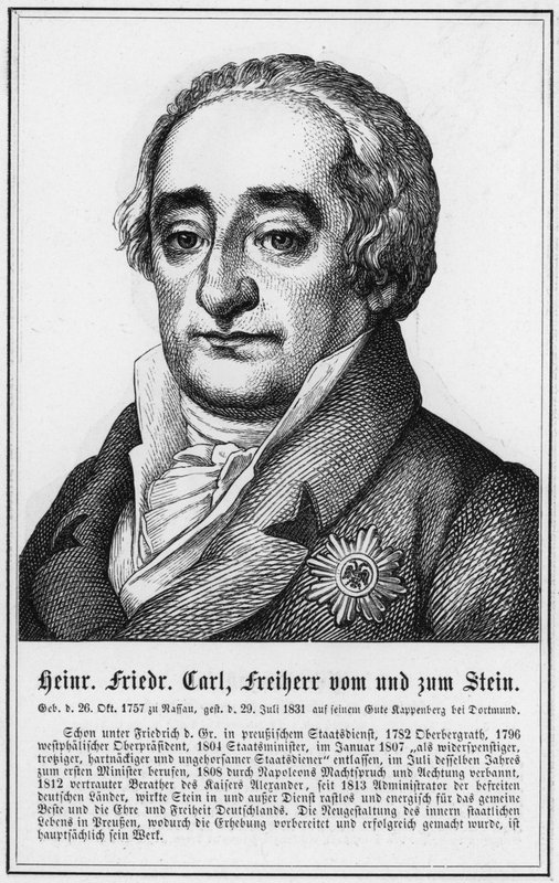 Heinrich Friedrich Karl, Freiherr vom und zum Stein de German School