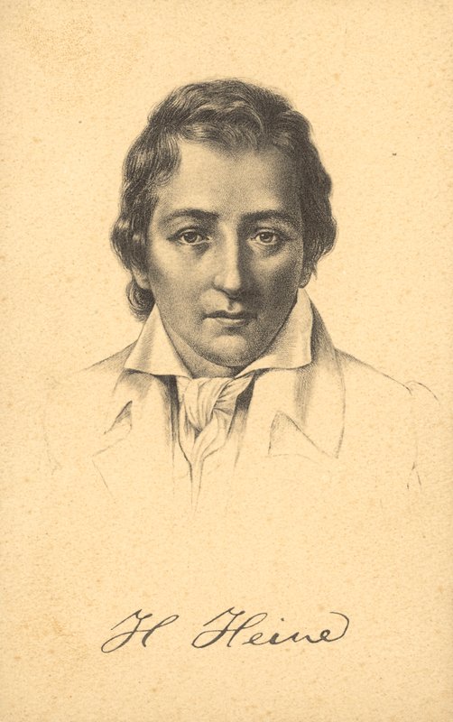 Heinrich Heine (litografía) de German School