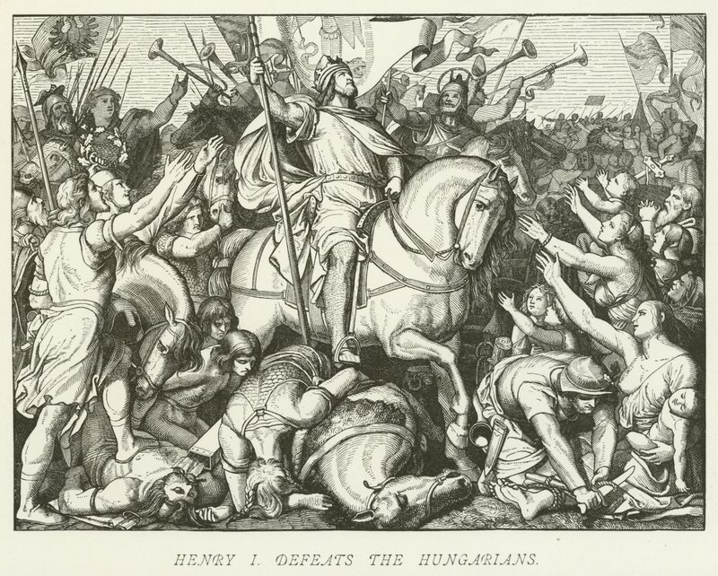 Enrique I derrota a los húngaros de German School