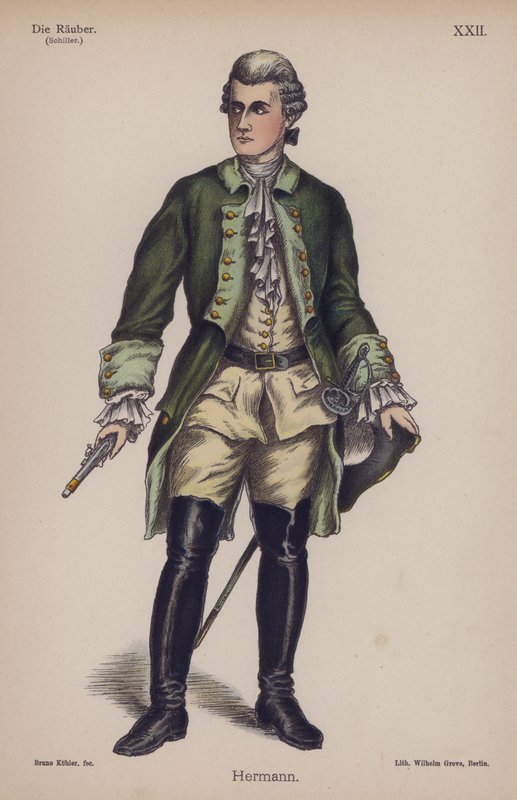 Hermann, de Los Bandidos de Friedrich Schiller de German School