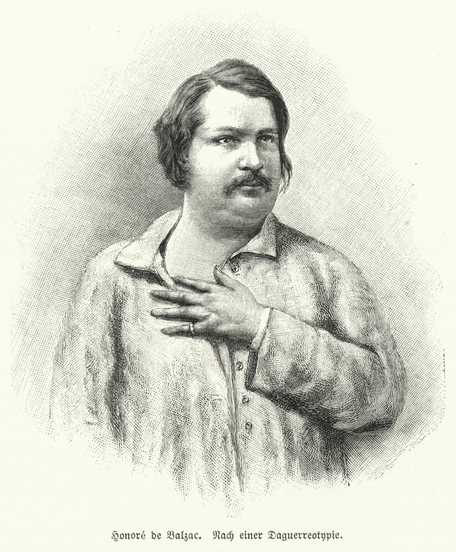 Honoré de Balzac, novelista y dramaturgo francés de German School