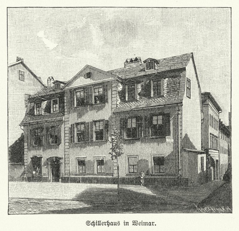 Casa del poeta, dramaturgo y filósofo Friedrich Schiller, Weimar, Alemania de German School