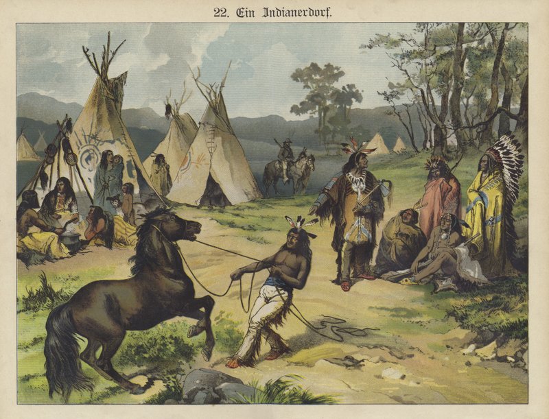 Campamento indio, América de German School