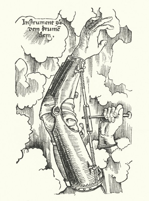 Instrumento para tratar un brazo herido de German School