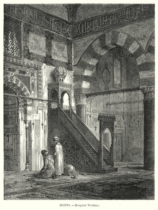 Interior de la Mezquita de Amir Altinbugha al-Maridani, El Cairo, Egipto de German School