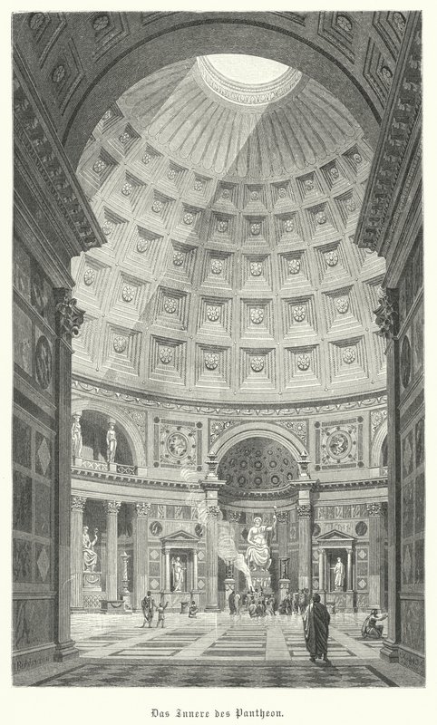 Interior del Panteón, Roma de German School