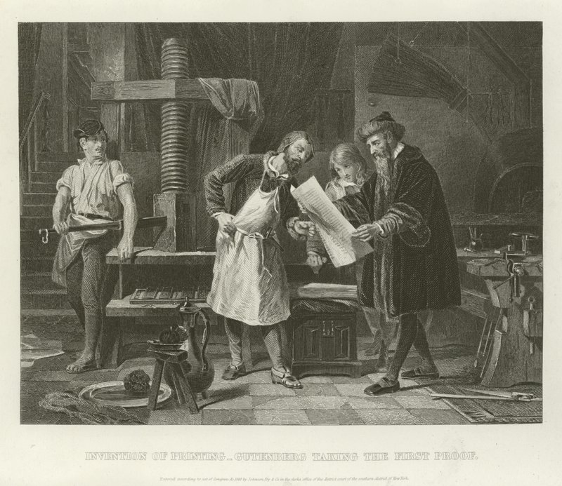 Invención de la imprenta de German School