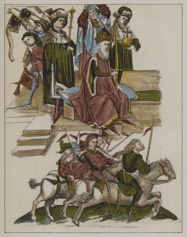 Investidura de Federico I de la casa de Hohenzollern como Elector de Brandeburgo en el Concilio de Constanza, 18 de abril de 1417 de German School