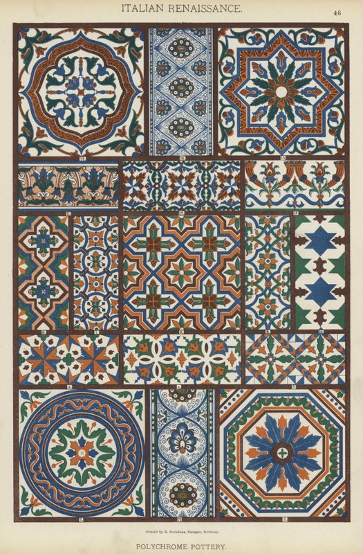 Renacimiento Italiano, Cerámica Policromada de German School