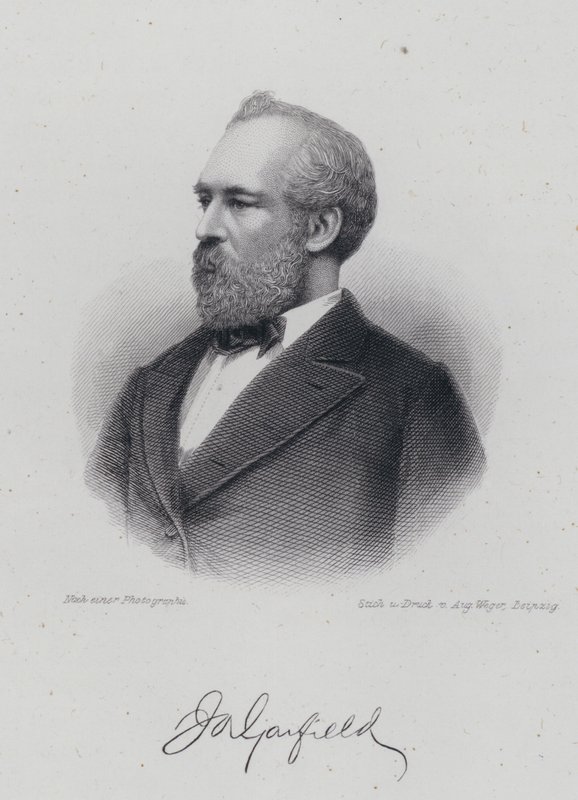 James A Garfield, político estadounidense y 20º Presidente de los Estados Unidos de German School