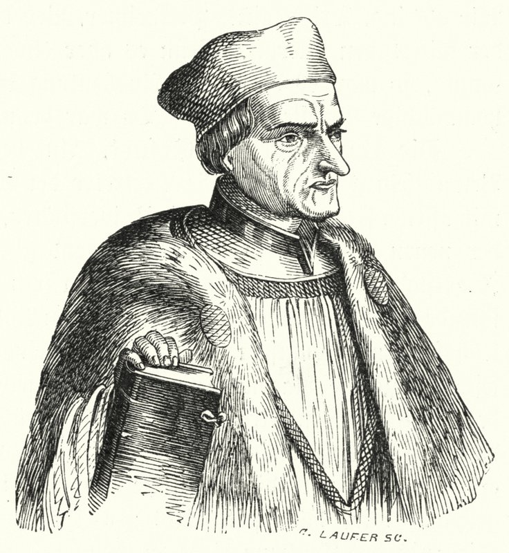 Johann Geiler von Kaisersberg, sacerdote y teólogo suizo (grabado) de German School
