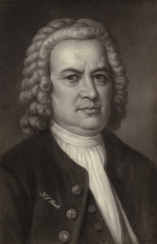 Johann Sebastian Bach, compositor, organista, clavecinista, violista y violinista alemán del período barroco (1685-1750) de German School