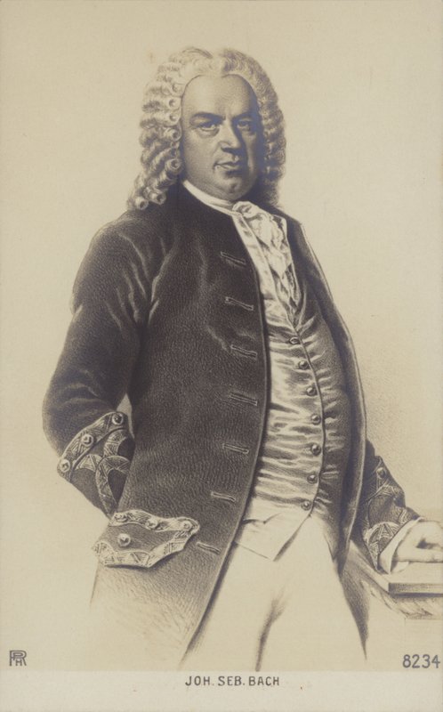 Johann Sebastian Bach, compositor, organista, clavecinista, violista y violinista alemán del período barroco (1685-1750) de German School