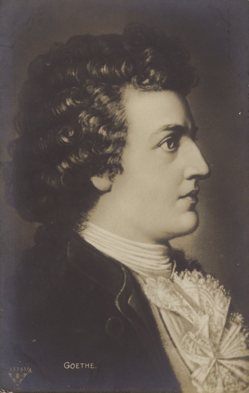 Johann Wolfgang von Goethe (1749-1832), poeta, novelista y dramaturgo alemán (litografía) de German School