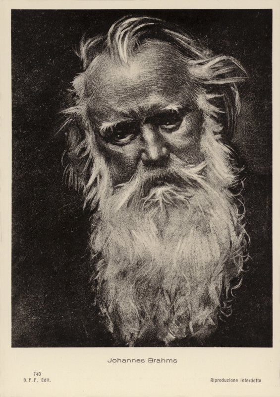 Johannes Brahms, compositor y pianista alemán (1833-1897) de German School