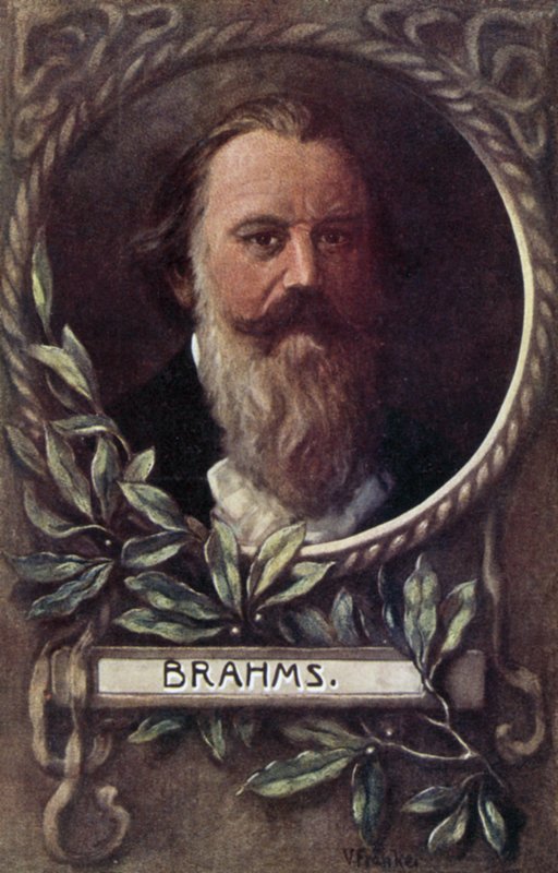 Johannes Brahms, compositor y pianista alemán de German School
