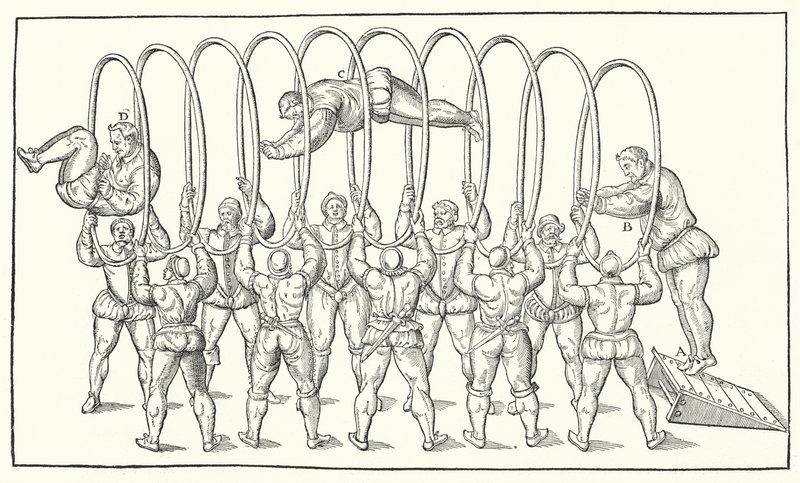 Saltando a través de aros de German School